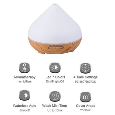 Celia 500ml Aroma Essential Oil Diffuser with Remote Specifications